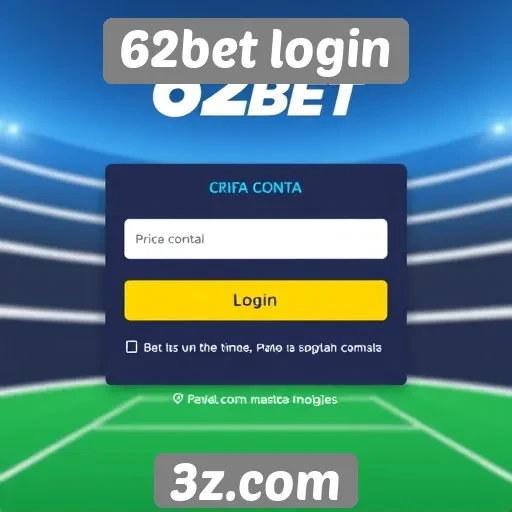 Como criar uma conta no 62bet login